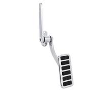 banapoy Pédale d'accélérateur Universelle en Aluminium Poli, Pédale d'accélérateur en Aluminium de 4.5" X 2", pour Voitures de Collection, Hot Rods et véhicules personnalisés