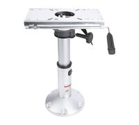 banapoy Piédestal de Siège de Bateau avec Support Coulissant, Support de Base de Siège de Capitaine de Bateau en Alliage D'aluminium, Hauteur Réglable de 14 à 20", pour Yacht