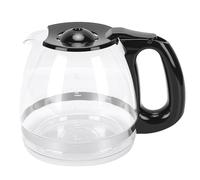 banapoy Pot de Remplacement pour Carafe à café en Verre, Cafetière avec Poignée Noire, Résistant à Chaleur et au Froid, Facile Nettoyer, Verre de Remplacement pour Bec (pour BD 12 Tasse