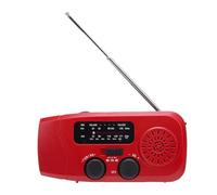 banapoy Radio d'urgence à Manivelle, Radio d'urgence Solaire AM FM avec Bande Météo avec Banque d'alimentation 2000 MAh pour Les Urgences, Le Camping