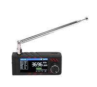 banapoy Récepteur Radio Pleine Bande, écran 1,9 Pouce Si4732 Radio AM FM Portable, Récepteur à Ondes Courtes de Poche, Support AM FM HF SW MW VHF LSB USB