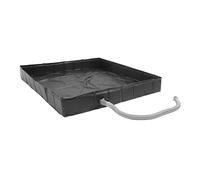 banapoy Receveur de Douche Portable, Bac de Douche Pliable pour Camping avec Tuyau D'évacuation Amovible, 104 X 104 X 15 Cm, Bac de Extérieur pour Camping-car
