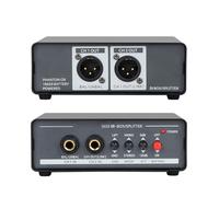 banapoy Répartiteur de Distributeur Active Direct Box, Mini éliminateur de Bourdonnement Professionnel, Convertisseur de Signal équilibré à Double Canal, Dispositif D'effet Signal