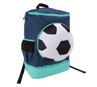 banapoy Sac à Dos Football, Sac D'équipement D'entraînement avec Compartiment pour Ballons et Poche pour Chaussures, Panneau Arrière en (Taille Adulte (Convient aux Ballons de Taille 7))