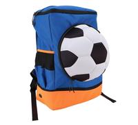 banapoy Sac à Dos Football, Sac D'équipement D'entraînement avec Compartiment pour Ballons et Poche pour Chaussures, Panneau Arrière en (Taille Adulte (Convient aux Ballons de Taille 7))