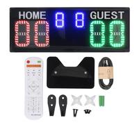 banapoy Tableau Bord électronique, Gardien Score Numérique Portable avec Télécommande et écran LED Lumineux, pour Basket-Ball, Badminton, Clôture, Tennis Table, Football