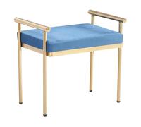 Banc 1 place polyester bleu - décoration