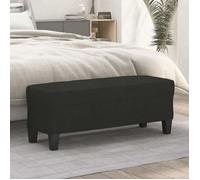 Vidaxl Banc Noir 100x35x41 Cm Tissu