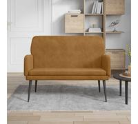 Banc 108x79x79 cm Velours Banquette Siège d'Entrée Salon Multicolore vidaXL