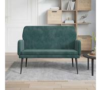 Banc 108x79x79 cm Velours Banquette Siège d'Entrée Salon Multicolore vidaXL