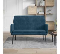 Banc Bleu 108x79x79 cm Velours Bleu G