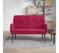 Banc Rouge bordeaux 108x79x79 cm Velours351418