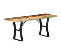 Banc 110 Cm Bois De Récupération Massif - Vidaxl Multicolore