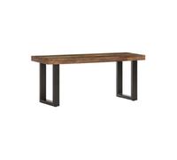 Vidaxl Banc 110 Cm Bois De Récupération Solide Et Acier Multicolore