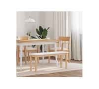 Banc 110 cm bois massif caoutchouc