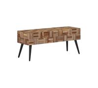 vidaXL Banc 110x35x45 cm teck massif récupéré 358523 Marron G