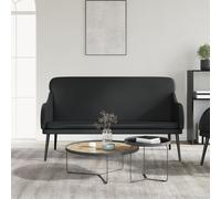Vidaxl Banc Noir 110x76x80 Cm Similicuir Noir