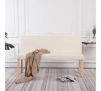 Banc 139,5 Cm Crème Similicuir