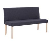 Banc 139,5 Cm Gris Foncé Polyester Gris