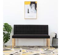 Banc 140cm Crème Velours Banquette Salon Couloir Entrée Salle de Séjour vidaXL