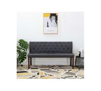 Vidaxl Banc 148,5 Cm Gris Similicuir Daim