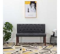 Banc 148,5 cm Marron Similicuir Daim Banquette Salon Couloir Entrée vidaXL