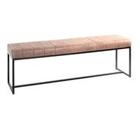 Banc en Cuir Design "Rida" 150cm Marron & Noir