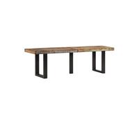 vidaXL Banc 160 cm en bois de récupération massif et acier