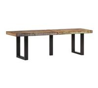 vidaXL Banc 160 cm en bois de récupération massif et acier