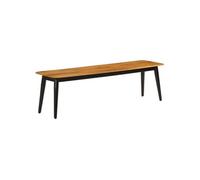 Banc 160x40x45 cm bois massif de manguier et fer
