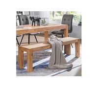 WOHNLING banquette en bois massif Acacia 180 x 45 x 35 cm banc de bois produit naturel banc de cuisine dans un style campagnard