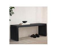 Banc 2 places 120x35x45 cm en bois massif d'acacia noir