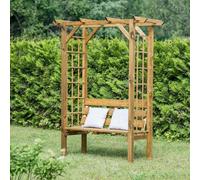 Banc 2 places avec arche en bois