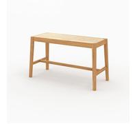 Banc 2 places en bois de chêne massif et cannage - Kappa - Rendez-Vous Déco