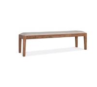 Banc 3 places bois marron - décoration