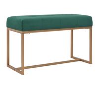 Banc 80 cm Gris Velours Tabouret Siège Banquette Pouf Salon Intérieure vidaXL