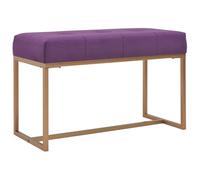 vidaXL Banc Tabouret Siège Banquette Pouf Bout de Lit Bout de Canapé Chambre à Coucher Salon Salle de Séjour Intérieure Maison 80 cm Violet Velours