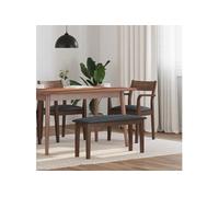 vidaXL Banc 90 cm Marron Bois Massif Caoutchouc, Chaise de Banc, canapé de Banc, Banc d'entrée, siège de Banc, Banc d'intérieur, Banc de Couloir