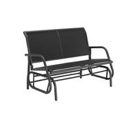 Banc à bascule 2 places 121x72x865cm noir