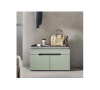 Banc à chaussure avec coussin 80x37x45cm décor vert - KANUT