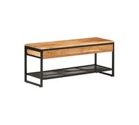 Vidaxl Banc À Chaussures 110x35x45 Cm Bois Massif D'acacia Et Fer Multicolore
