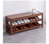 Banc à chaussures à 2 niveaux avec rangement d'entrée pour 5 à 10 paires de chaussures multifonction 60 80 100 x 28 x 42 cm