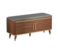 Banc À Chaussures Armoire à chaussures on peut s'asseoir avec coussin porche porte d'entrée sac souple tabouret de rangement changement chaussure tabouret porte d'entrée ménage Banc D'entrée(M 80cm)