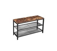 Banc à chaussures avec assise Brun rustique LBS74X