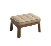 Banc à Chaussures avec Cadre en Bois et Coussin capitonné pour entrée, Tabouret Multifonctionnel Moderne, Pouf rembourré pour Salon Chambre Couloir(Wit,60cm)