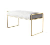 Banc à chaussures de changement, tabouret long multifonctionnel adapté pour le salon/entrée, L 35,4 x 13,8 x 17,7, 7 couleurs disponibles