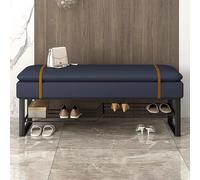 Banc à Chaussures,d'entrée avec Rangement intégré,Pouf Coffre en Cuir,Multifonctionnel pour se Changer Les Chaussures dans l'entrée,la Chambre ou Le Salon.