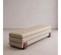 Banc à Chaussures d'Entrée Meuble Rangement Coffre avec Assise Rembourrée | Banquette Basse en Similicuir et Bois de Chêne Rangement Intégré pour Couloir Chambre Bout de Lit Sans Montage
