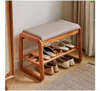 Banc à Chaussures d'entrée Moderne du Milieu du siècle, Pouf de Rangement rembourré avec Armoire dissimulée et Base antidérapante, Tabouret Peu encombrant pour Couloir, Hall d'entrée, Salon