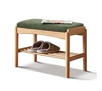 Banc à chaussures d'entrée rembourré - 2 niveaux et casier de rangement pour couloir, salle de bain, vestiaire - Dessus rembourré pour plus de confort et une solution peu encombrante